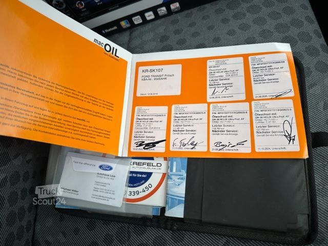 Gardinsidad skåpbil FORD Transit Pritsche FT 300 M Einzelkabine