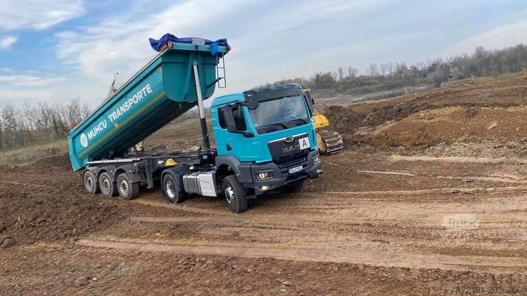 TGS 4x4 hidráulica de volquete MAN