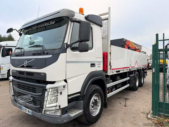 Camión grúa Volvo FM 420 6x4 + CRANE PALFINGER PK18502 SH B (3x) ...