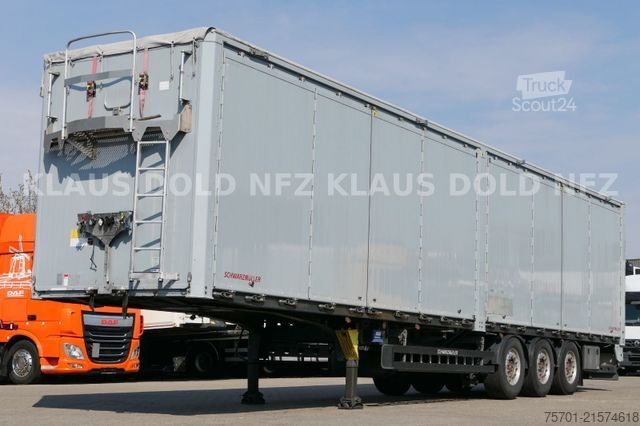 Semi-remorque fourgon SCHWARZMÜLLER Schubboden Seitliche Türen Liftachse Plane