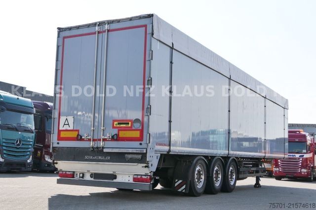 Semi-remorque fourgon SCHWARZMÜLLER Schubboden Seitliche Türen Liftachse Plane
