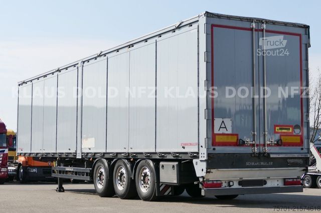 Semi-remorque fourgon SCHWARZMÜLLER Schubboden Seitliche Türen Liftachse Plane