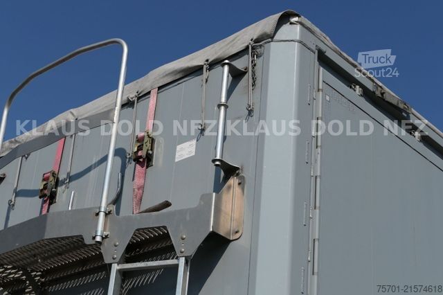 Semi-remorque fourgon SCHWARZMÜLLER Schubboden Seitliche Türen Liftachse Plane
