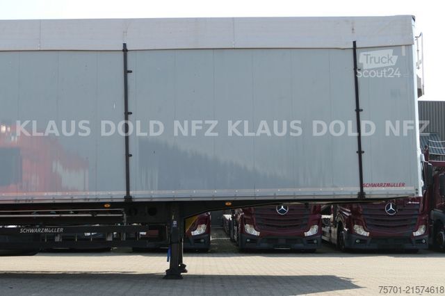 Semi-remorque fourgon SCHWARZMÜLLER Schubboden Seitliche Türen Liftachse Plane