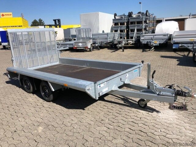 Araba römorku Hapert Indigo LF-2 3550 x 1690 x 200 mm, 3,5 to. Gitterrampe, 100 km/h, Parabelfederung