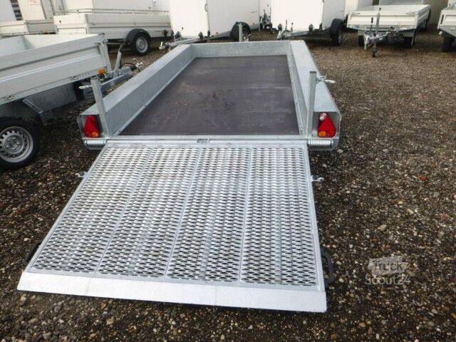 Araba römorku Hapert Indigo LF-2 3550 x 1690 x 200 mm, 3,5 to. Gitterrampe, 100 km/h, Parabelfederung