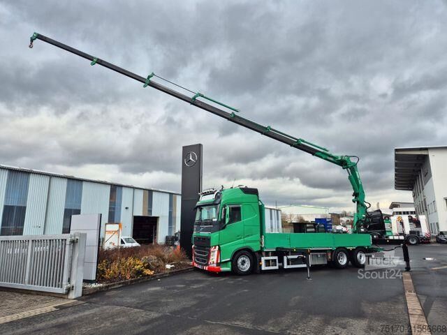 Přívěs na plošinu Volvo FH 500 Heckkran MKG HLK341SHP Funk AHK