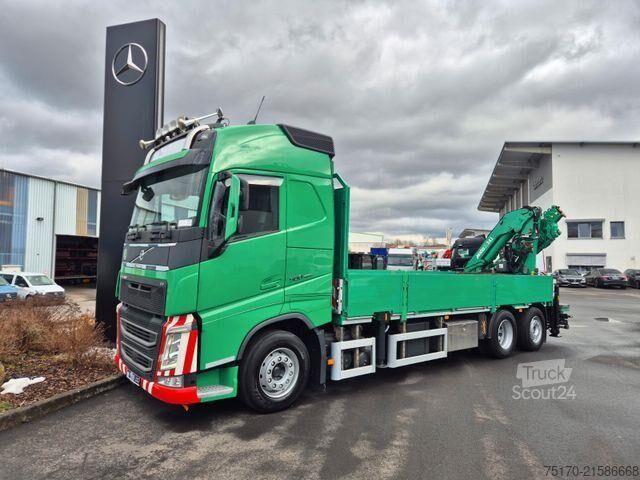 Přívěs na plošinu Volvo FH 500 Heckkran MKG HLK341SHP Funk AHK