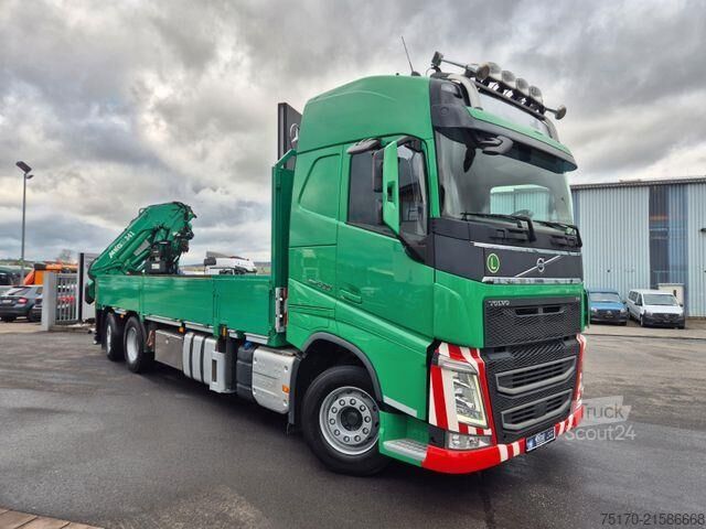 Přívěs na plošinu Volvo FH 500 Heckkran MKG HLK341SHP Funk AHK