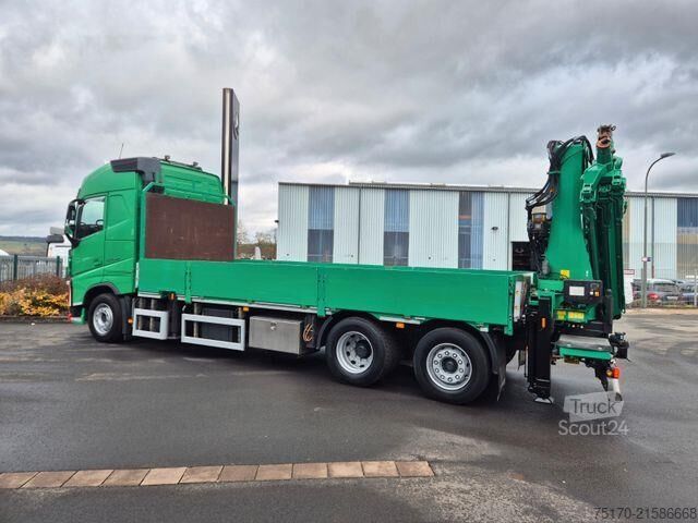 Přívěs na plošinu Volvo FH 500 Heckkran MKG HLK341SHP Funk AHK