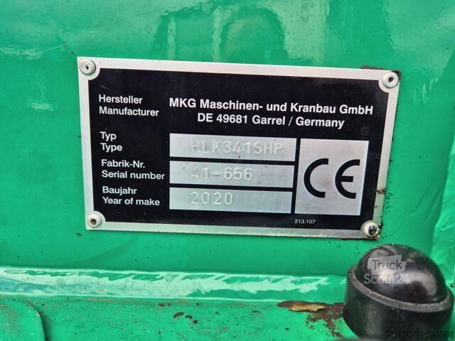 Přívěs na plošinu Volvo FH 500 Heckkran MKG HLK341SHP Funk AHK