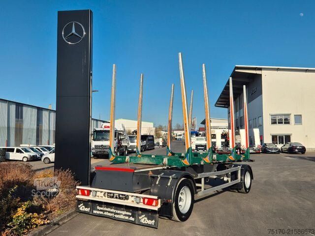 Holztransporter Ebert KHA18 Kurzholzanhänger BPW
