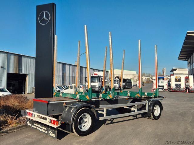 Holztransporter Ebert KHA18 Kurzholzanhänger BPW
