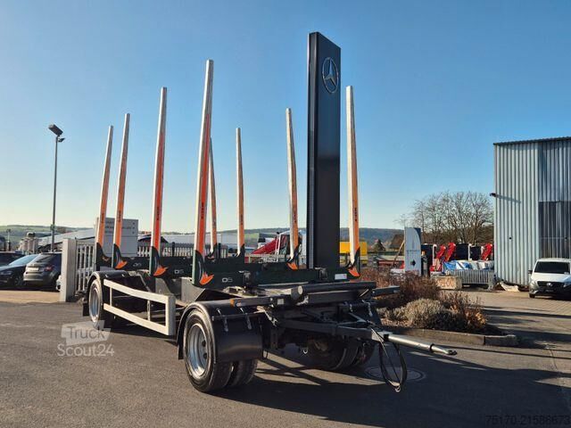 Holztransporter Ebert KHA18 Kurzholzanhänger BPW