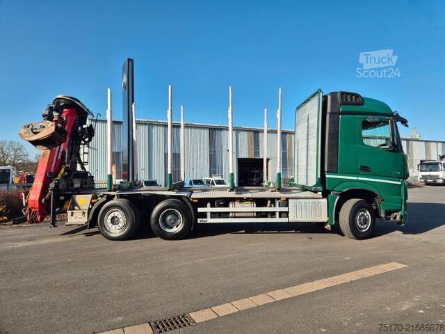 Holztransporter Mercedes-Benz Arocs 2751 L 6x2/4 HAD Kurzholz Cranab TZ12.2