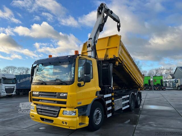 Crane truck DAF CF 360 FAN Kipper knijperwagen
