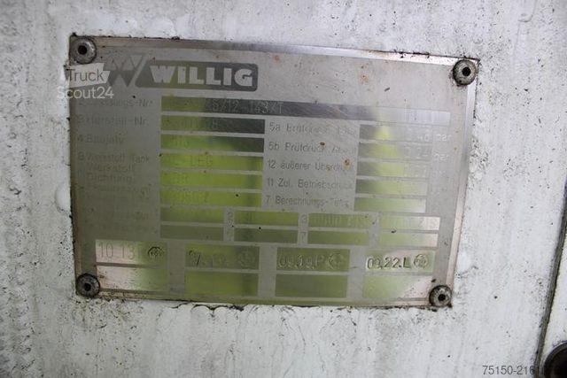 Tanker semitrailer  WILLIG Diesel/Benzin SELBSTAUSLÄUFER Nr.: 018