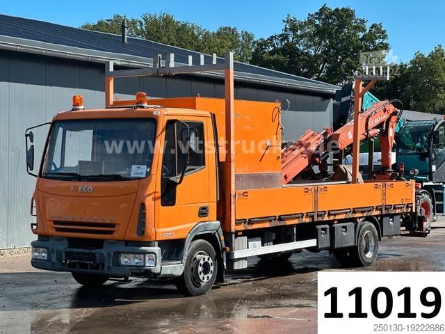 Vrachtauto met open laadbak IVECO EuroCargo ML Pritsche mit Atlas 65.2 Ladekran