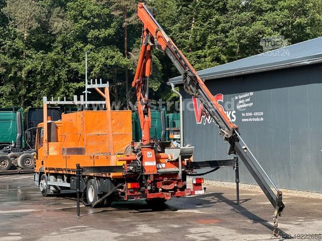 Vrachtauto met open laadbak IVECO EuroCargo ML Pritsche mit Atlas 65.2 Ladekran