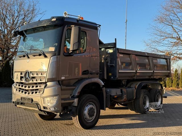 Tipper truck MERCEDES-BENZ AROCS 3345 6x6 Euro 6 Kipper mit Bordmatik