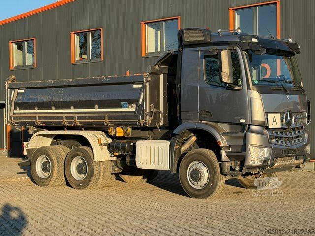 Tipper truck MERCEDES-BENZ AROCS 3345 6x6 Euro 6 Kipper mit Bordmatik
