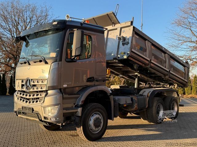 Tipper truck MERCEDES-BENZ AROCS 3345 6x6 Euro 6 Kipper mit Bordmatik