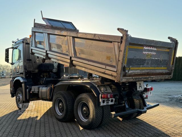 Three-sided tipper truck MERCEDES-BENZ AROCS 3345 6x6 Euro 6 Kipper mit Bordmatik