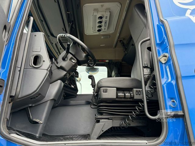 Flatbed truck SCANIA G450 8x4 Pritsche mit Kran Palfinger PK76002 EH