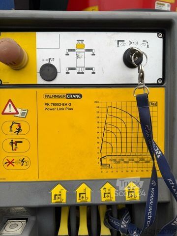 Flatbed truck SCANIA G450 8x4 Pritsche mit Kran Palfinger PK76002 EH