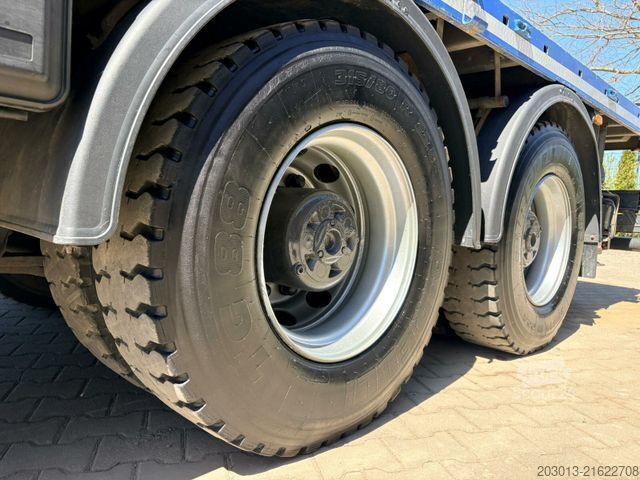Tovornjak s ploščadjo SCANIA G450 8x4 Pritsche mit Kran Palfinger PK76002 EH
