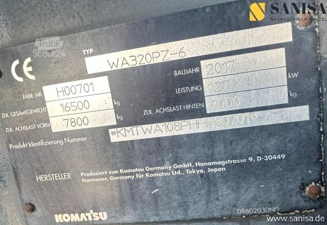 Chargeuse sur pneus KOMATSU WA 320PZ-6/Klima/ZSA/Schaufel/SW