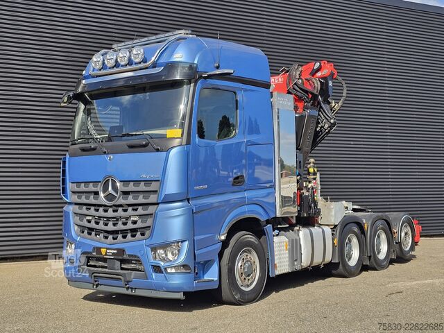 Standartinis-SZM Mercedes-Benz 3353 8x4 / FASSI 71  T/M + JIB / CRANE / KRAN