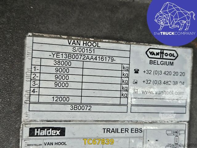 Schuifzeilen Vanhool 