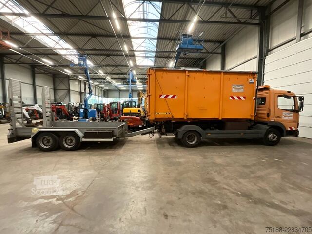 Jordboremaskine Ditch Witch JT 5 + mercedes 818 + humbaur