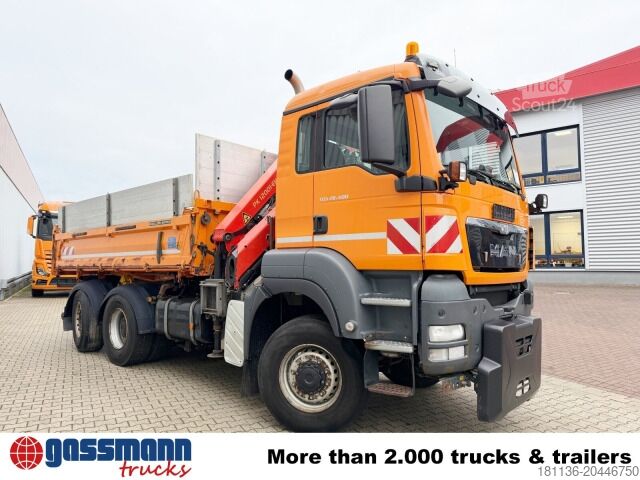 Tippbil MAN TGS 28.400 6X4-4 BL, Lenk-/Lift,