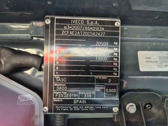 Driezijdige kipper IVECO AD200X46/P HR OFF Palfinger PK 12.501 Funk AHK