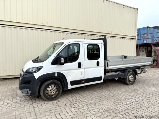 Pick-up skåpbil PEUGEOT Boxer Doka Pritsche / 1. Hand / Klima