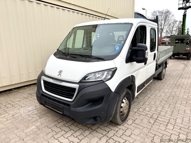 Pick-up skåpbil PEUGEOT Boxer Doka Pritsche / 1. Hand / Klima