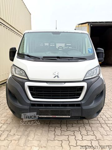 Pick-up skåpbil PEUGEOT Boxer Doka Pritsche / 1. Hand / Klima