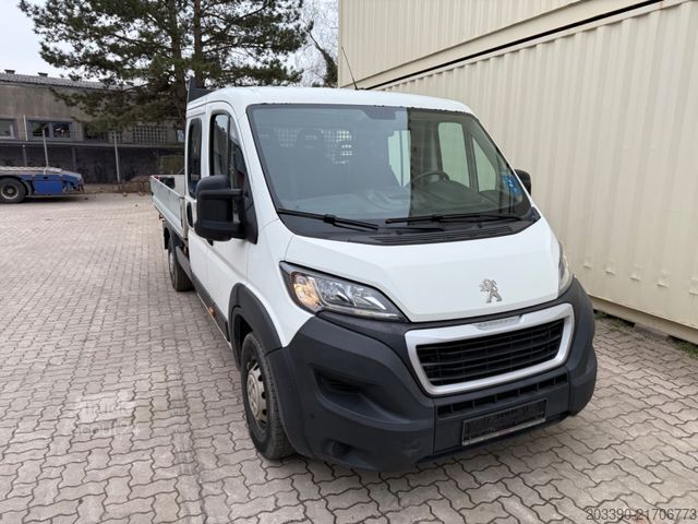 Pick-up skåpbil PEUGEOT Boxer Doka Pritsche / 1. Hand / Klima