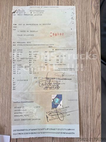 Chladírenský vůz MERCEDES-BENZ Atego 1318 /Frigo Cool/ Rohrbahnen Fleisch Meat