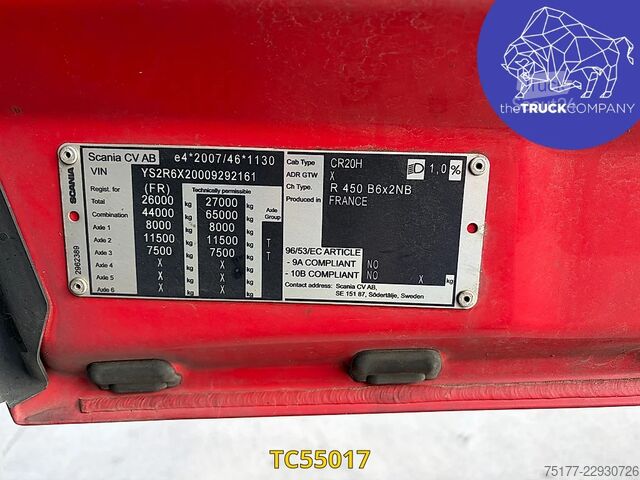 Συρόμενος μουσαμάς Scania R 450