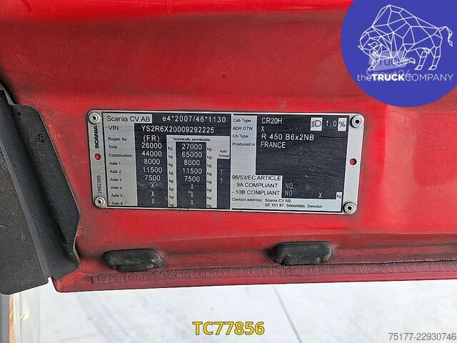 Συρόμενος μουσαμάς Scania R 450