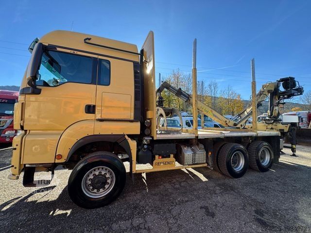 Tovornjak za prevoz hlodovine MAN TGS 33.500 6X6 HOLZ-LKW + PENZ 12Z EURO6