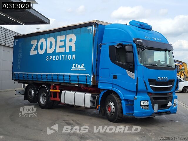BDF System Iveco Stralis 480 6X2 BDF Curtainsider Full Air Retar...