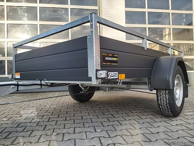 Car trailer Saris schwarzer Anhänger Aluminium 1300kg gebremst