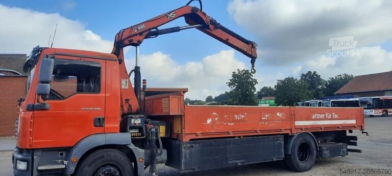 Caja plana MAN TG-M18.280PS Hiab 111B-2 mit Funk