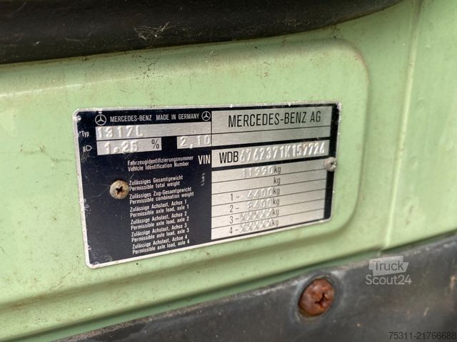 Dyretransportbil MERCEDES-BENZ 1317 L Viehtransporter*Pferde*Manuell*2xAHK