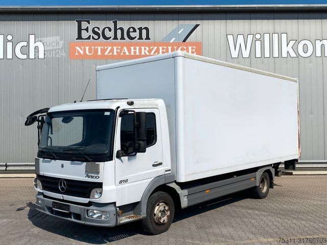 Furgoneta caja MERCEDES-BENZ 816 Atego Koffer*LBW*3 Sitze*Manuell*Blatt/Blatt