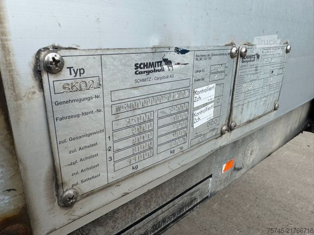 Sandučara poluprikolica SCHMITZ CARGOBULL SKO 24 * KOFFER * SAF & LIFTACHSE * ROLLTOR*TÜV